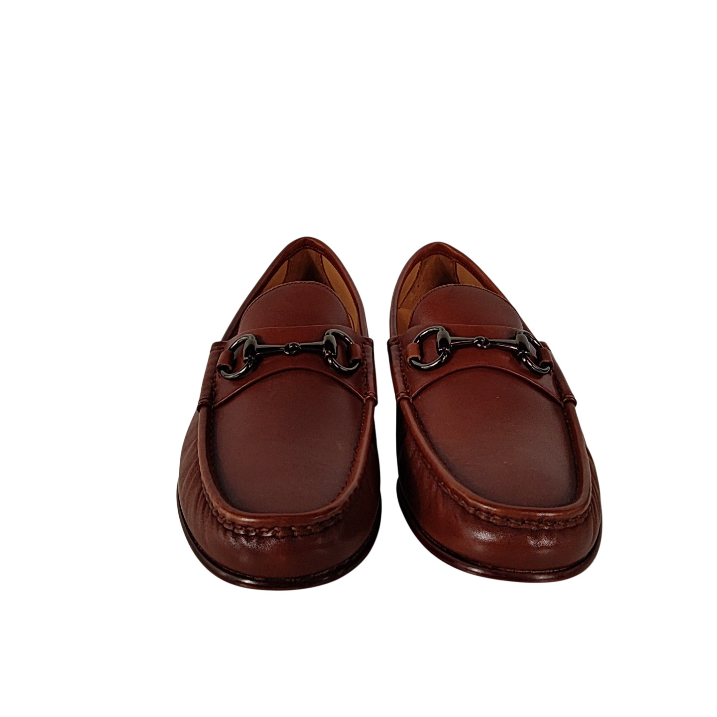 Quince Men Calfskin Leather Horsebit Loafer Brandy 9.5