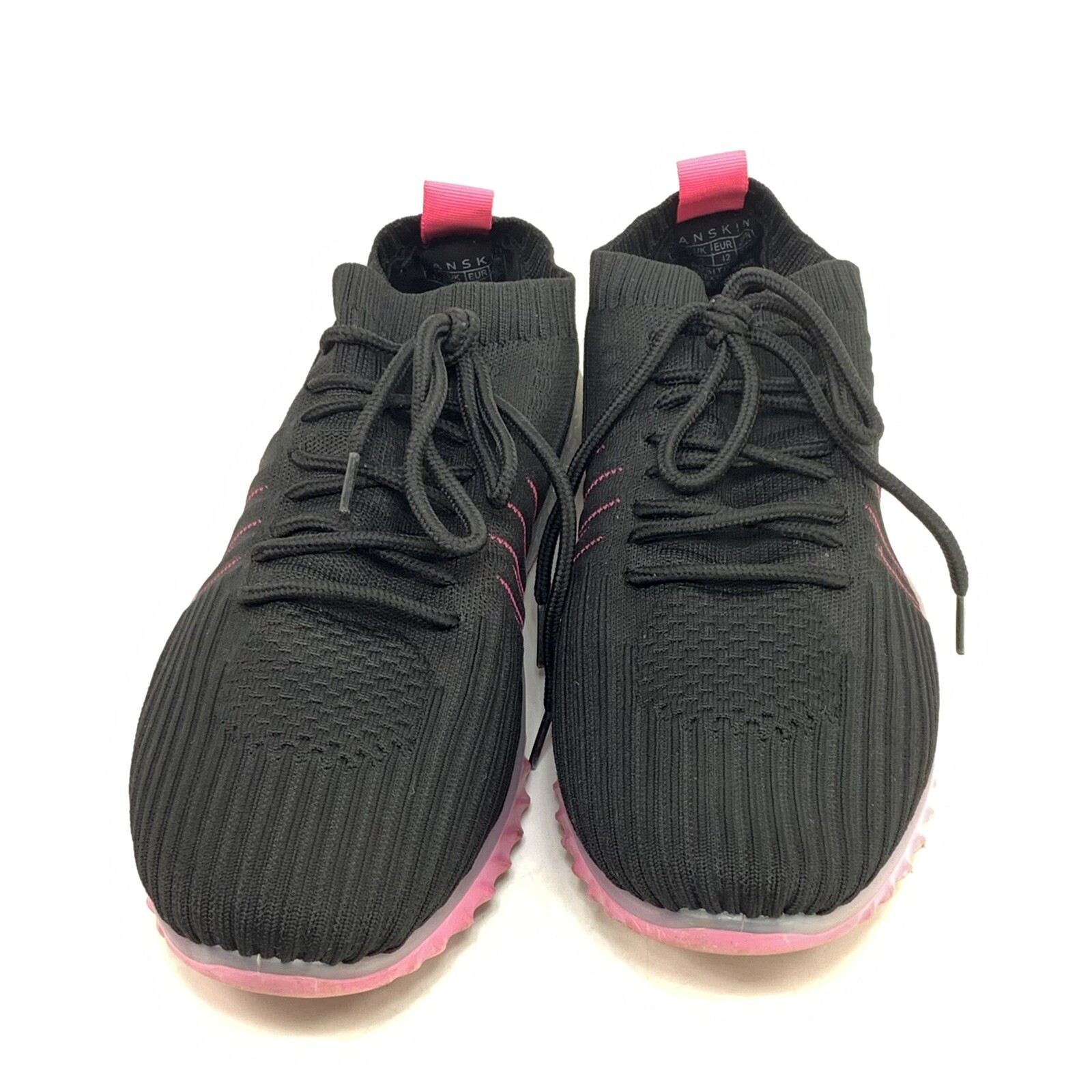 Danskin Positive Womens Shoe Size 10 Lace Up Sneaker Black Purple