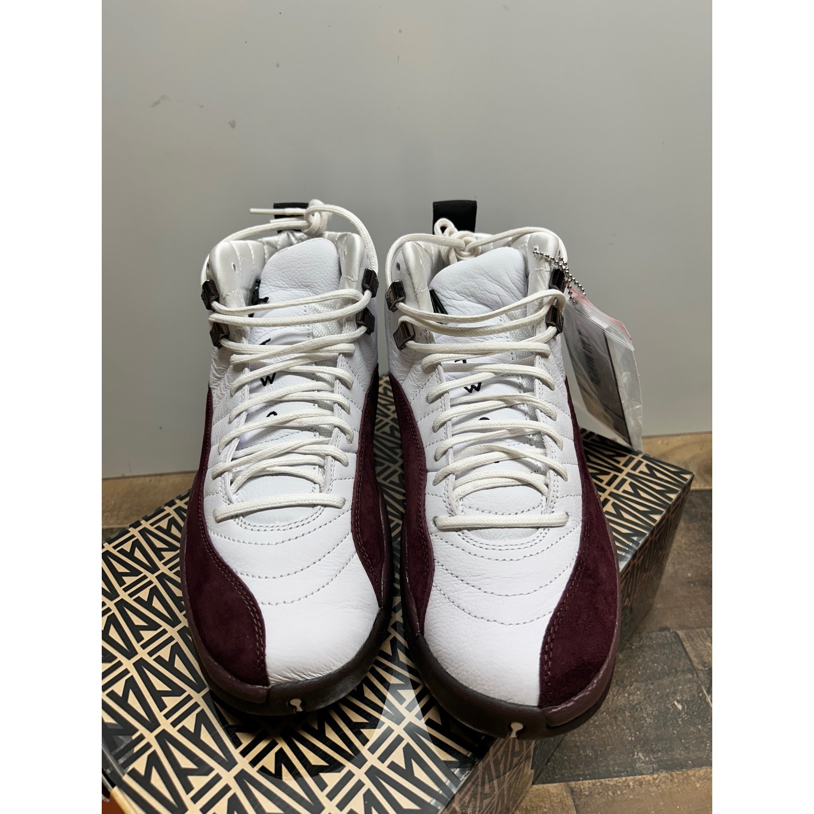 Jordan 12 Retro SP A Ma Maniére Burgundy Crush White DV0702 110 Women 8.5 Men 7