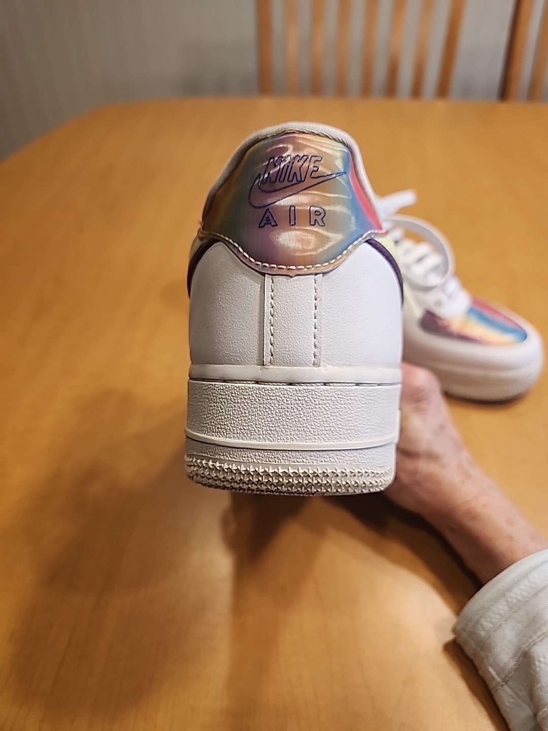 Nike AF1 Women’s Easter Model Sneakers Size 8. CW0367-100. See Description.