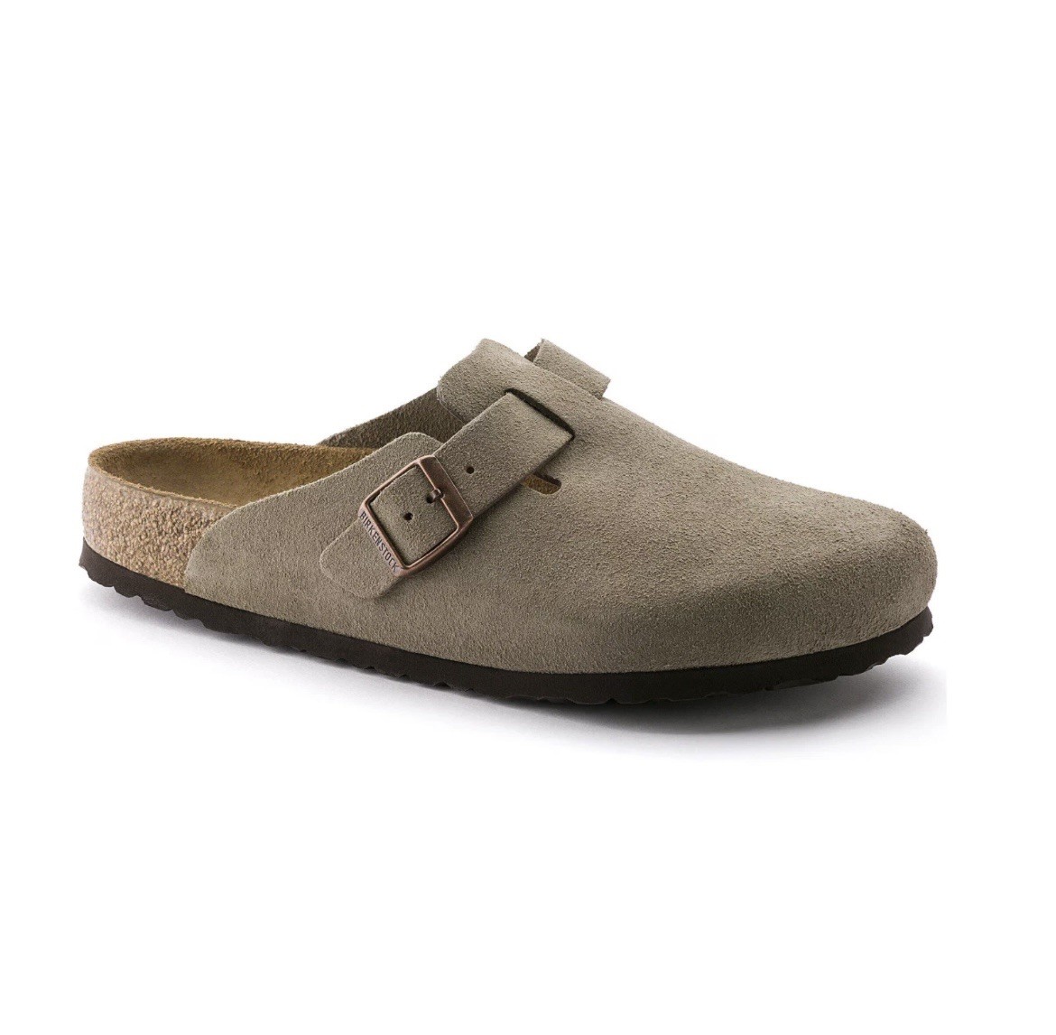 Boston Birkenstock Soft Footbed Grayish Green size 40 Women’s