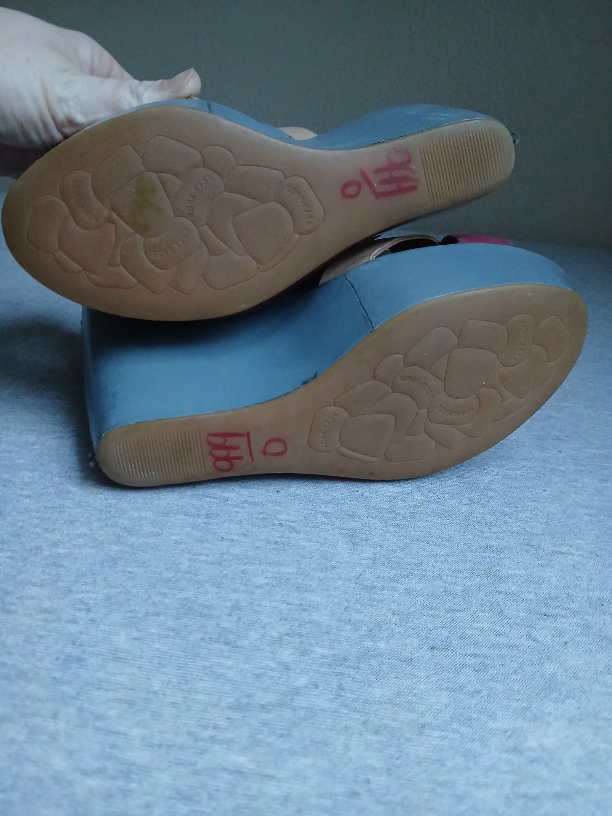 Kork Ease Sandals 7.5 Tall Wedge Colorful Bohemian Boho Beach Leather Comfort