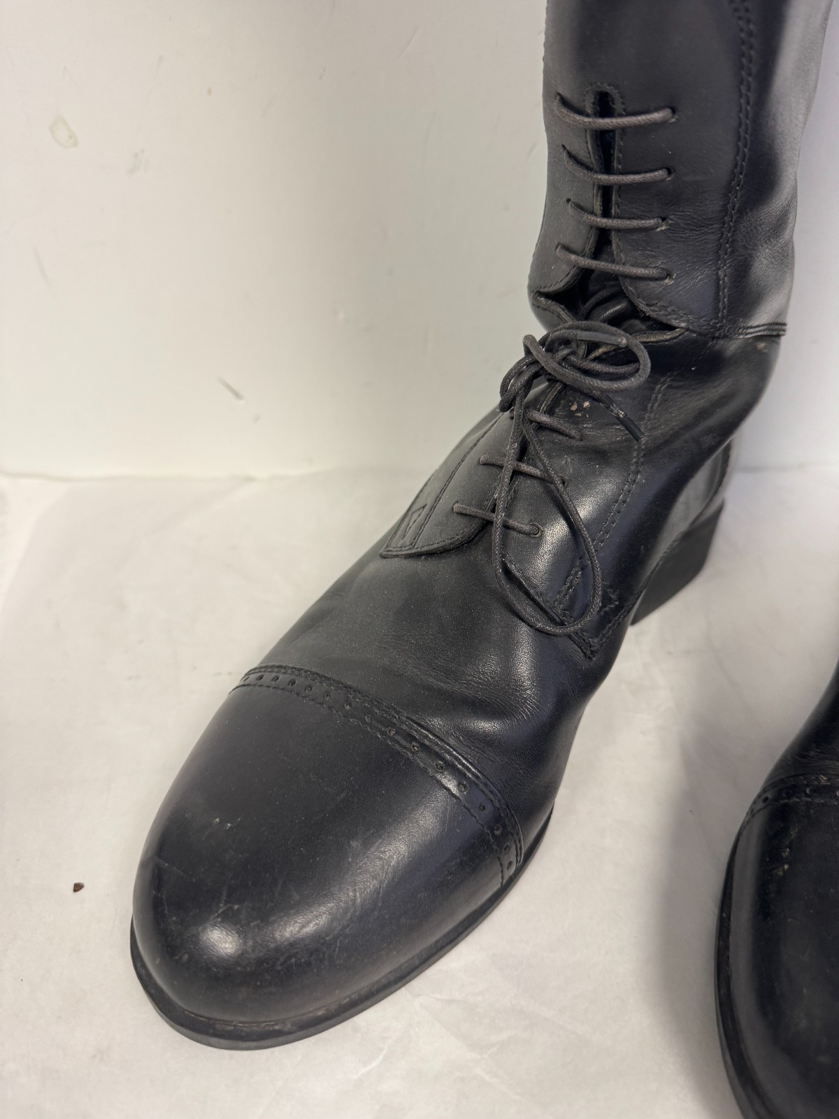 ARIAT CHALLENGE FIELD RIDING BOOTS 55201 W 9.5 Tall EQUESTRIAN BLACK FULL ZIP