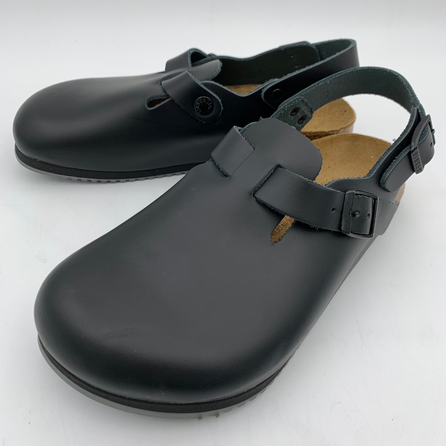 Birkenstock New w/o Box Tokio Super Grip Black Natural Leather Narrow 0061196