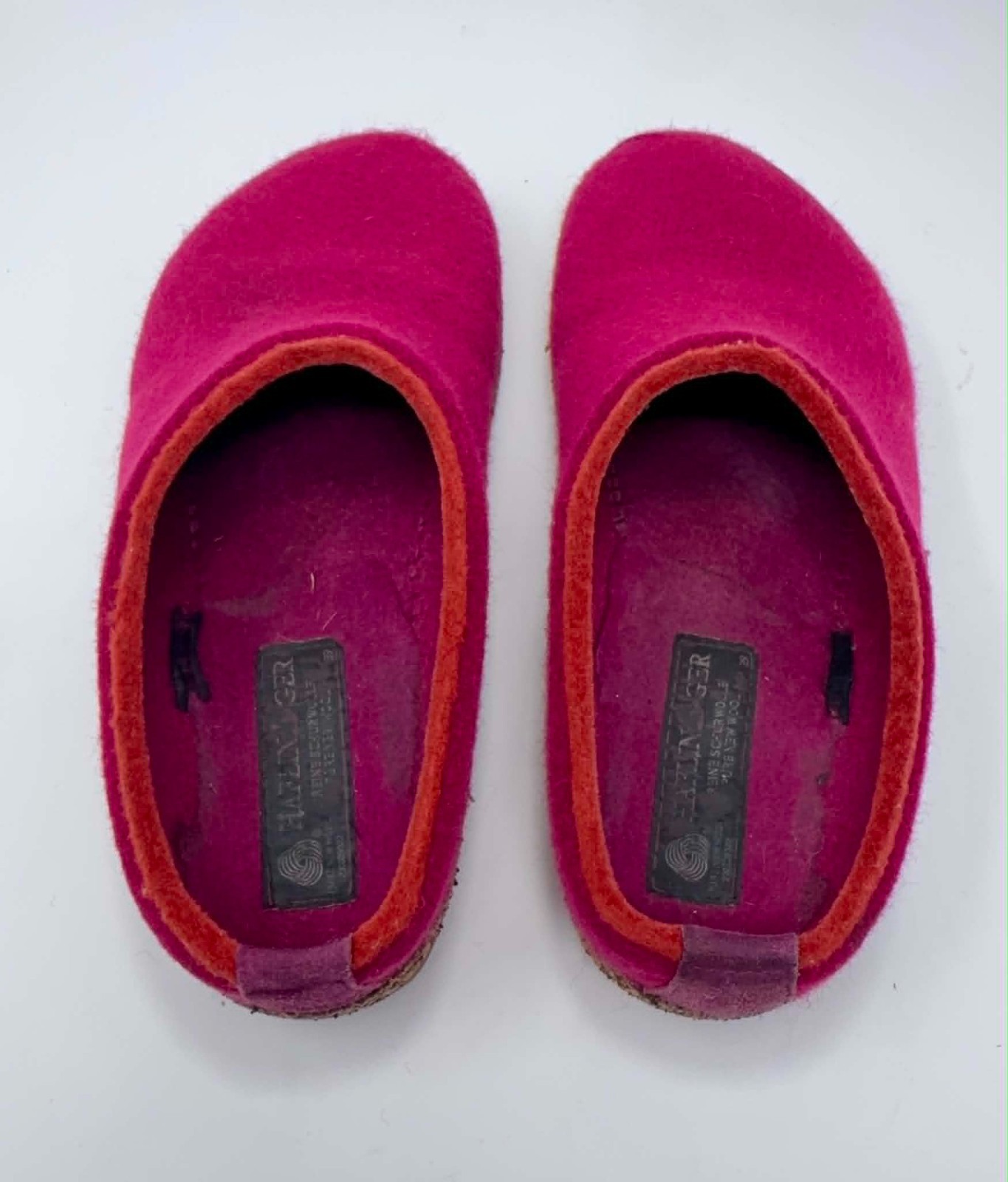 Haflinger Flair Wool Felt Clogs Shoes Womens EU 39 US 8.5 Red Slip On Germany