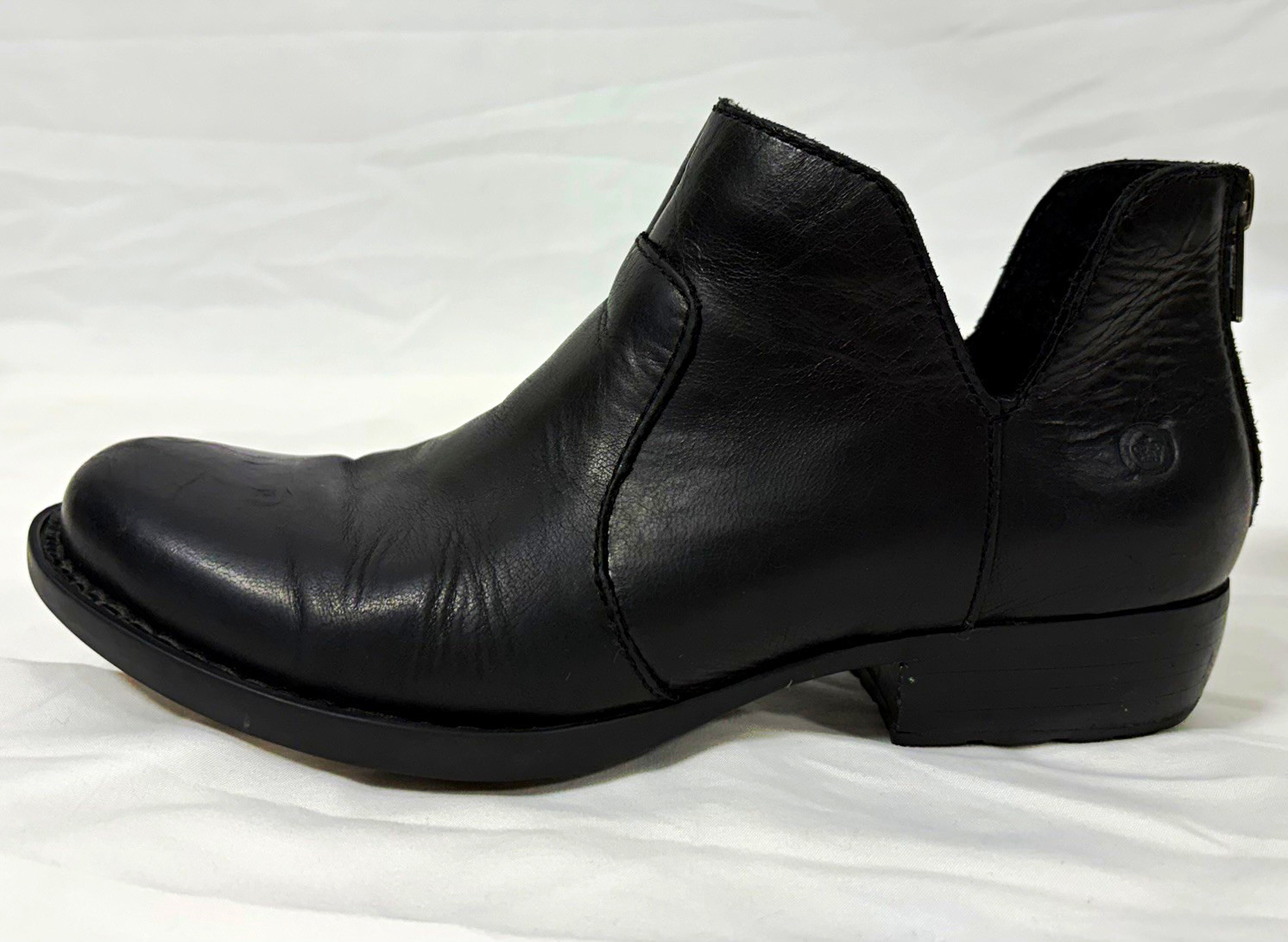 Børn Kerri Boot Black Leather Size 6.5