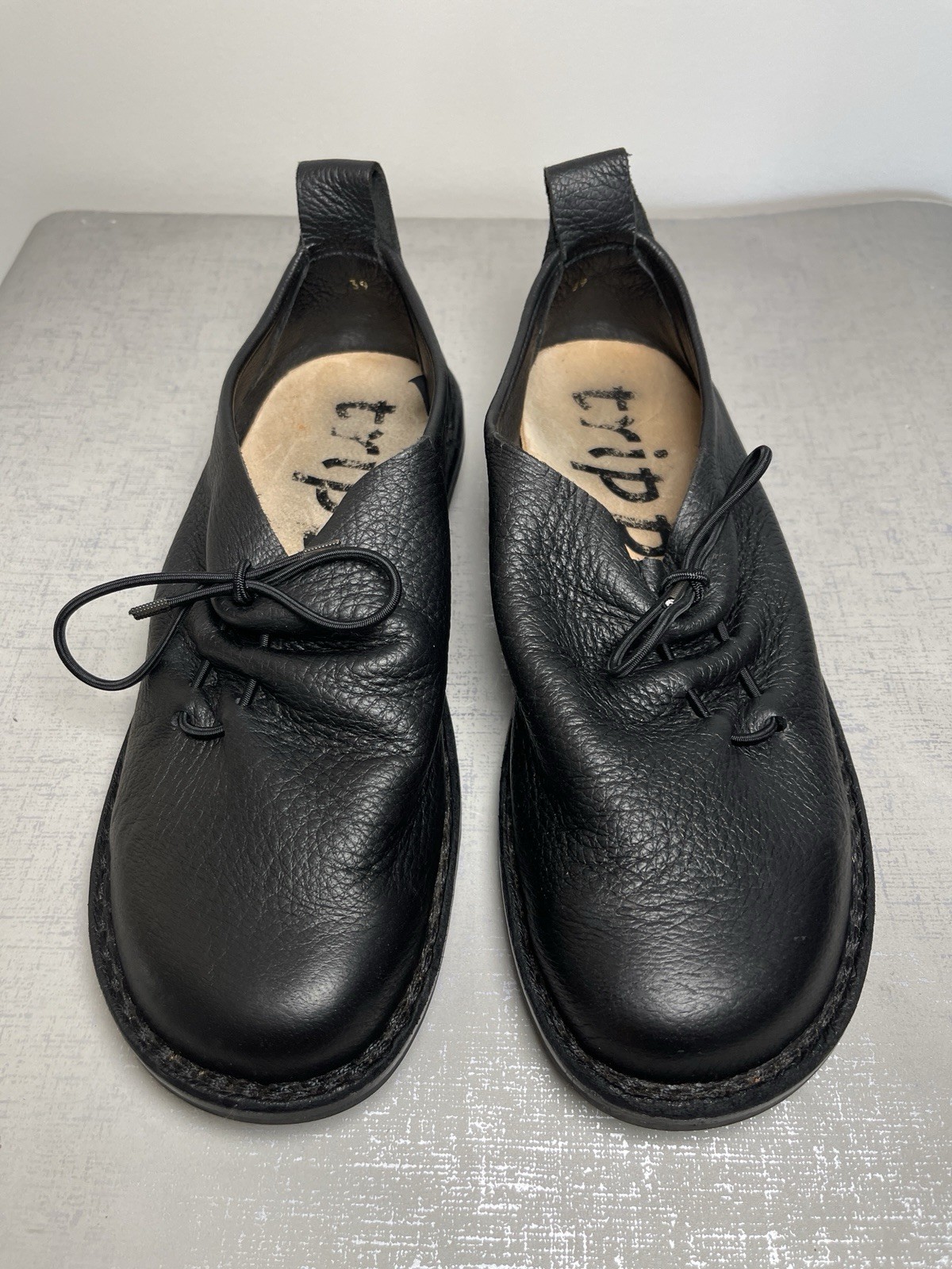 Trippen Soft Leather Braut Flats Luxury Comfort Shoes Loafer Black 39 /US 8.5