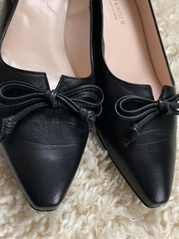 Women Peter Kaiser heels black leather 38 #ca09