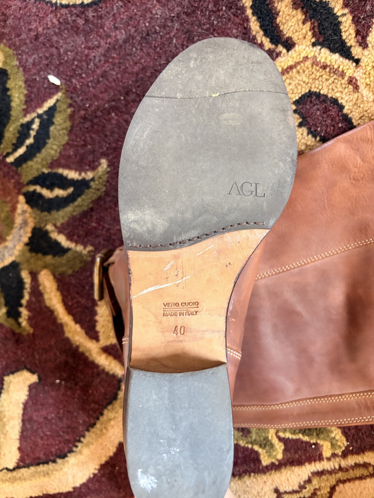 AGL Italian Calfskin Leather Boots – Cobbler Custom Dyed/Freshly Resoled