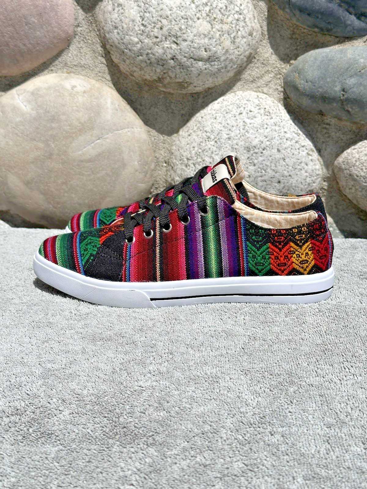 Inkkas Women’s 10 Men’s 8 Unisex Aztec Design Low Top Colorful Lace Up Sneakers