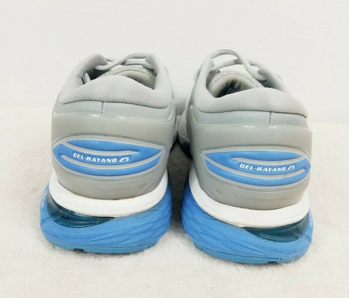 Asics Gel-Kayano 25 Athletic Running Shoes – Gray w/ Blue – 1012A026 – Size 7.5
