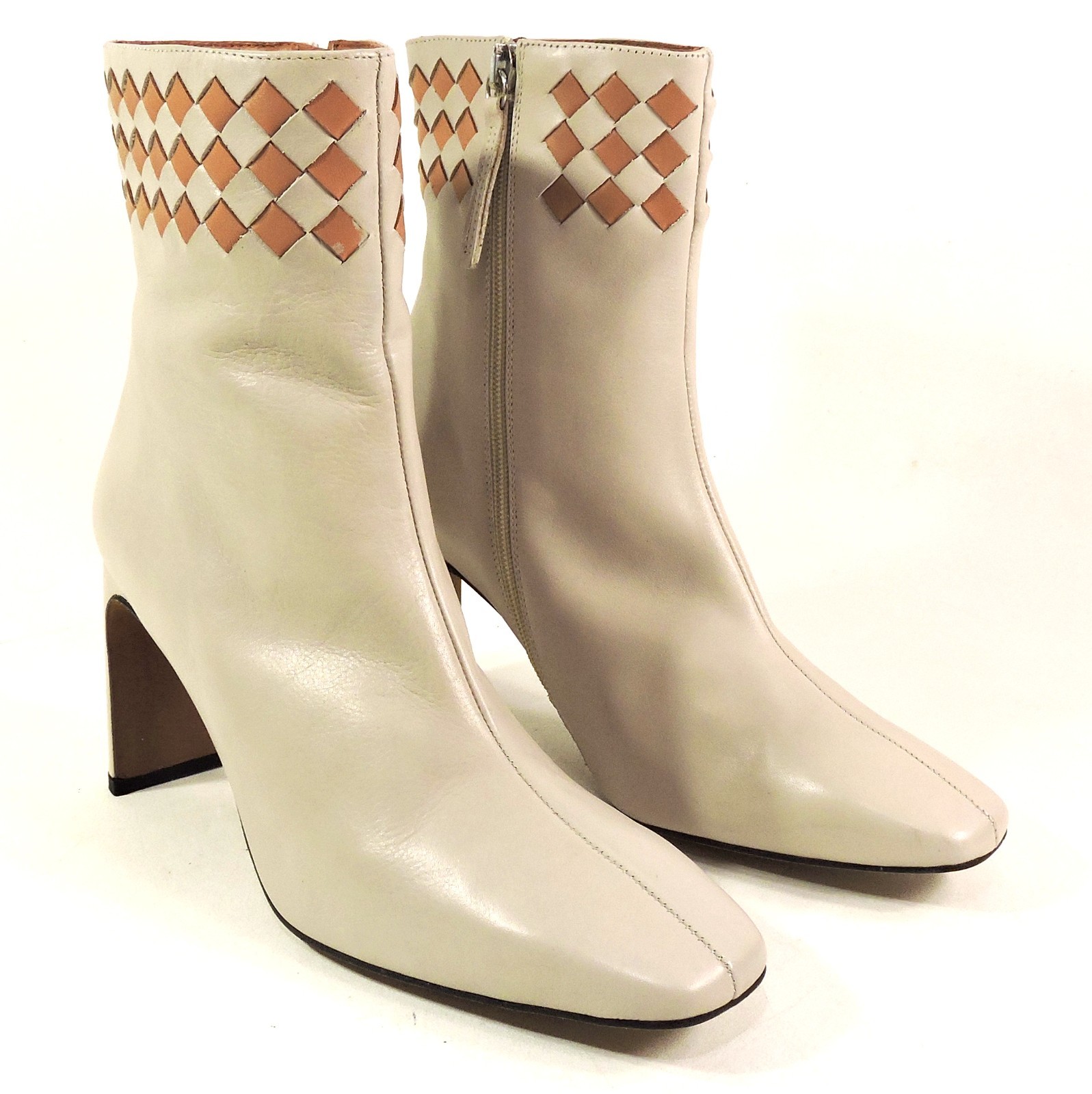 ANGEL ALARCONE ⚜GREY SOFT LEATHER COMFORT ANKLE BOOTIE