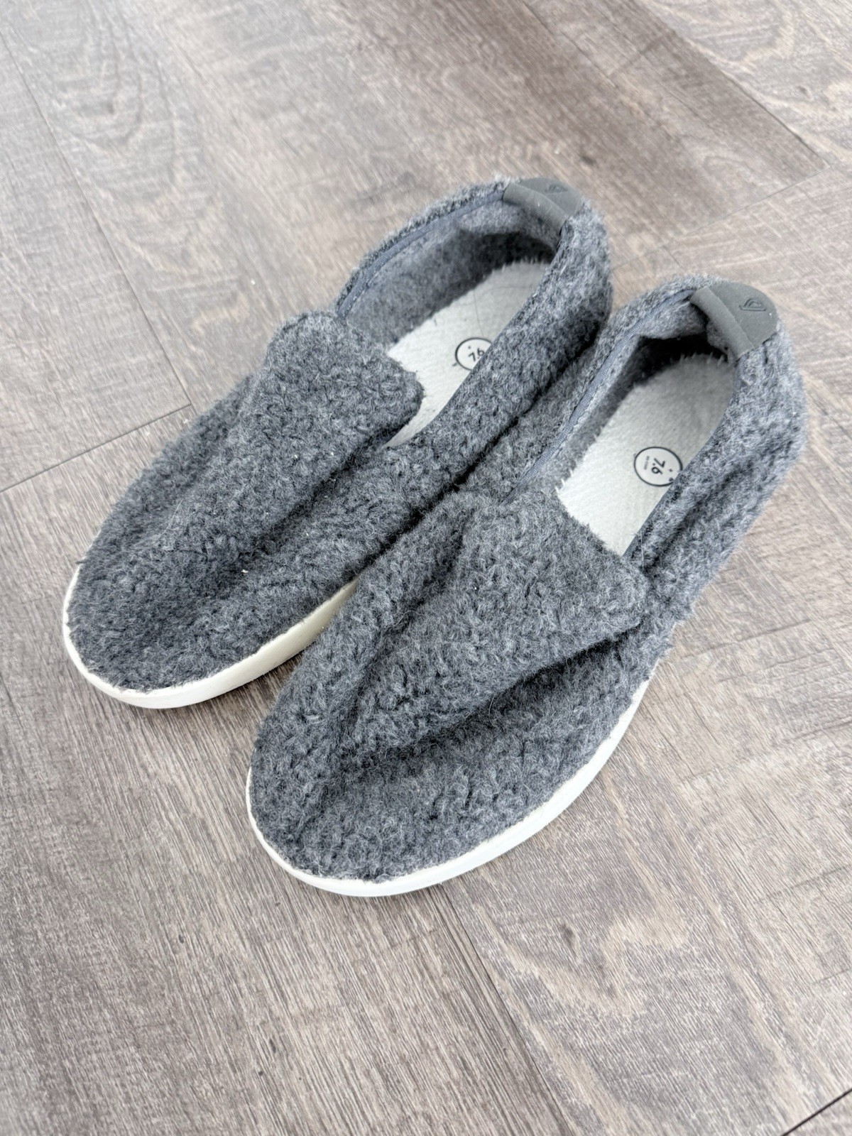 Allbirds Wool Loungers Fluffs Womens 7 Slip On Comfort Walking Shoes Gray Wool