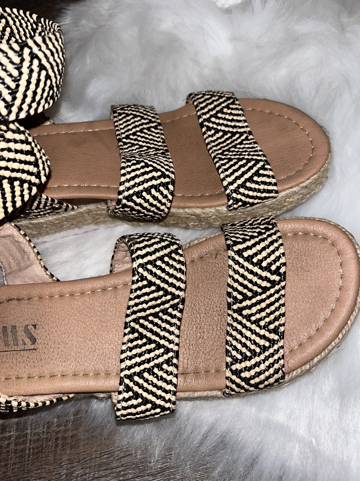 Espadrille Platform Size 8.5 Boho Festival Aztec Summer Feminine Fun Sandals