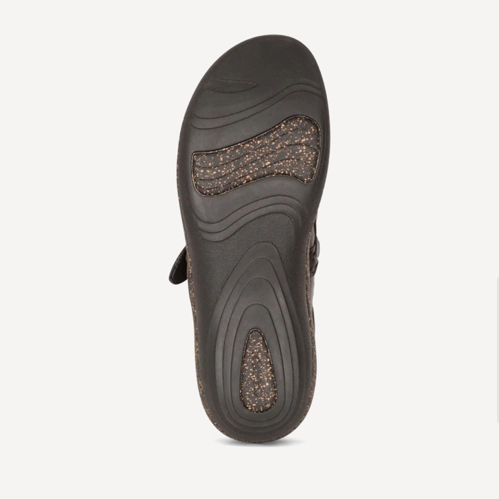 AETREX Libby Comfort Leather Clog – Black Size US6 – 6.5/EU36