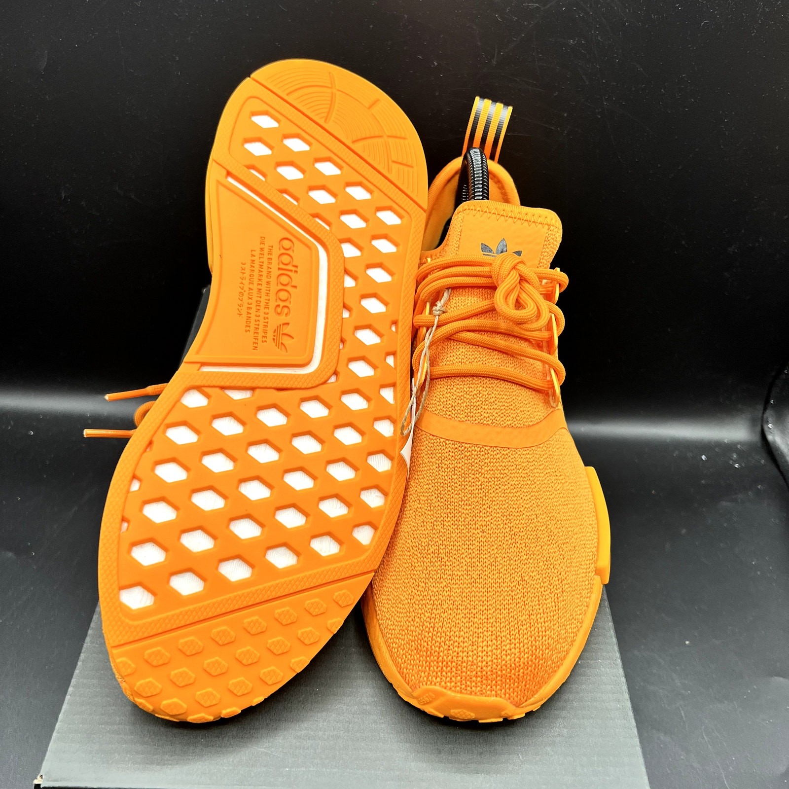 NEW Adidas NMD R1 Women’s Shoes Size 6.5 Bright Orange Sneakers Athletic GV9439