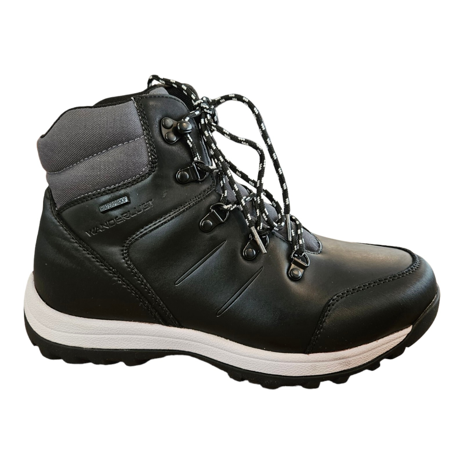 Wanderlust Bromont Waterproof Trail Boots Black Grey Women’s 11 Wide $130