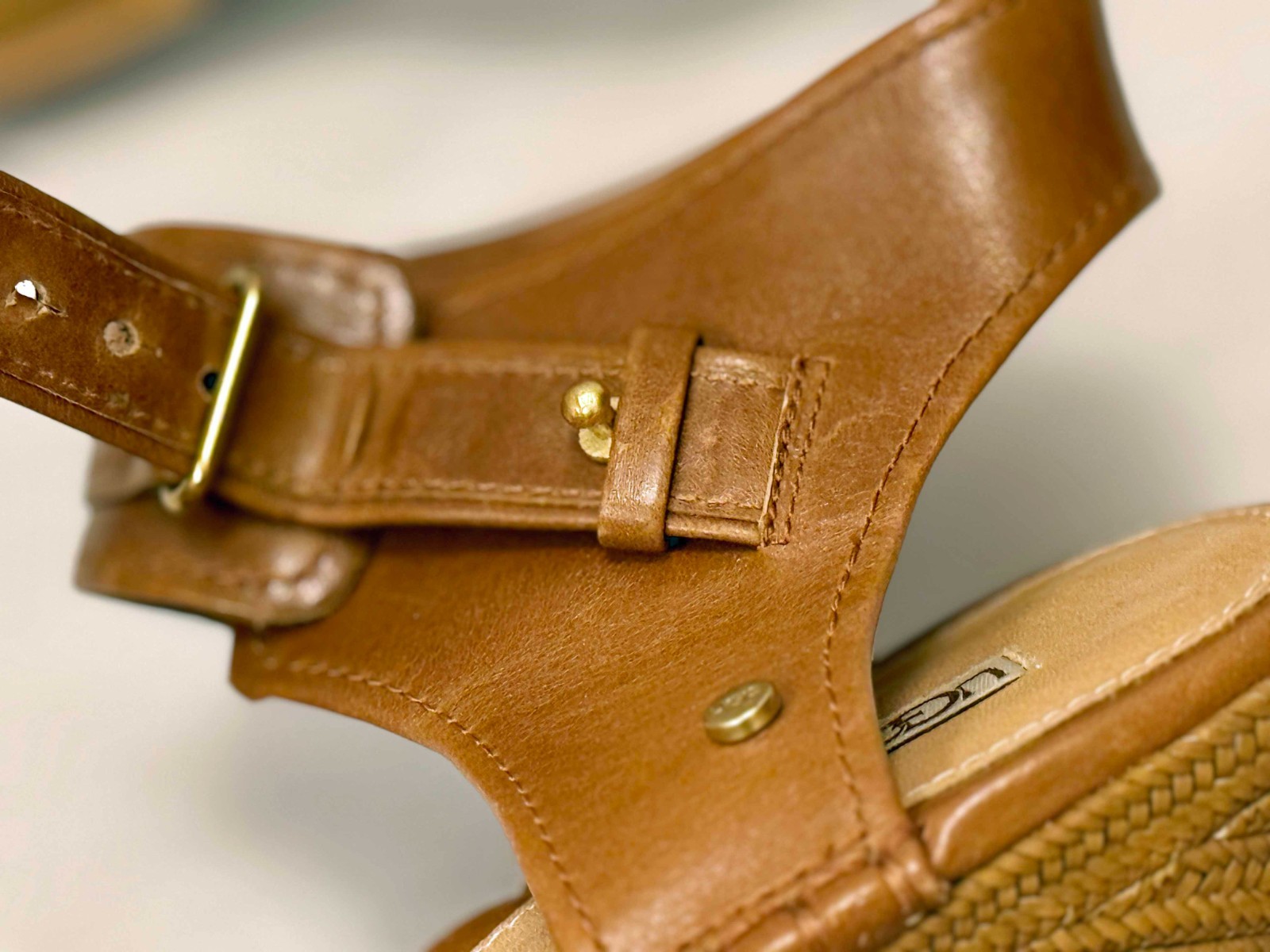 UGG Platform Leather Sandals Brown – Woven Wedge Ankle Strap Sandals