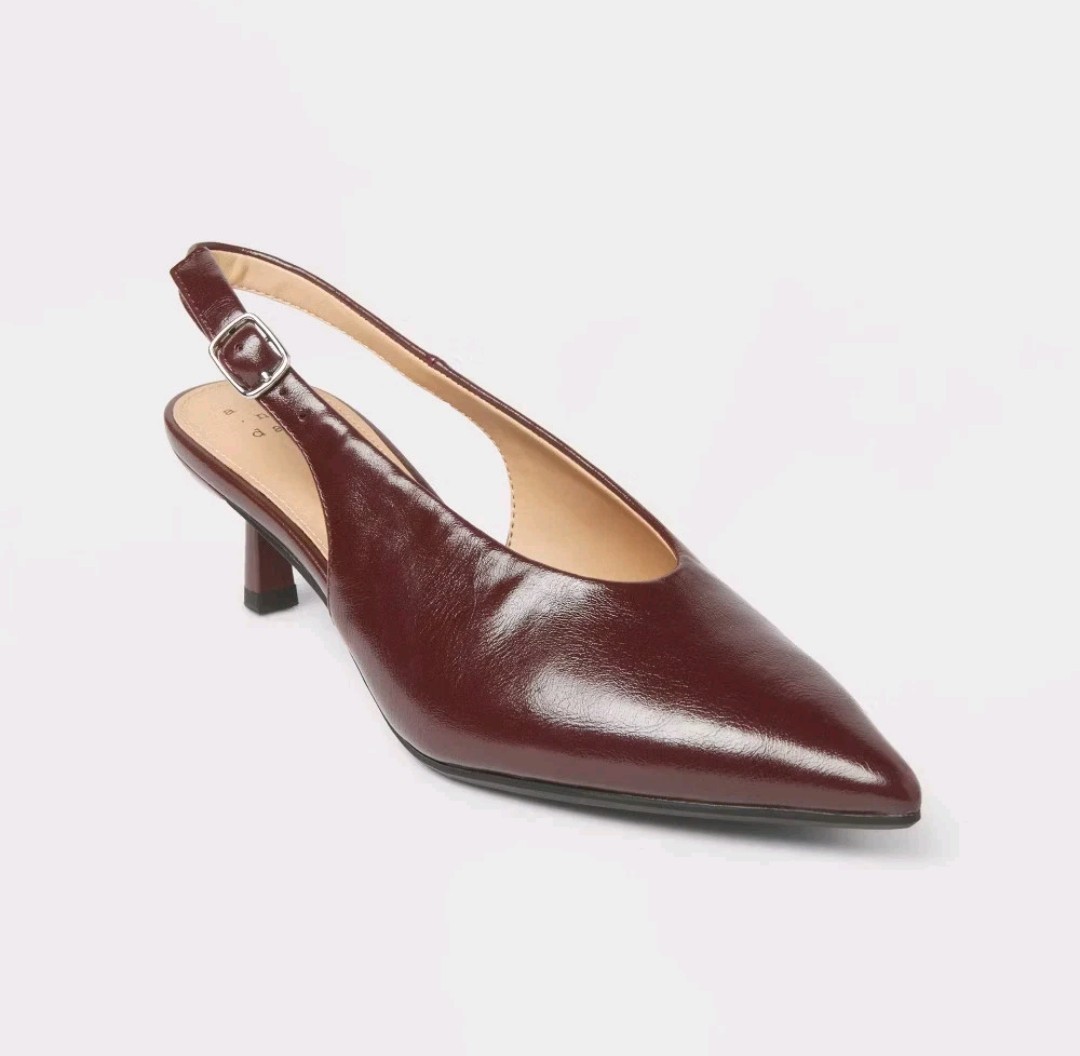 Women Samantha Sling Back Kitten Heels – A New Day