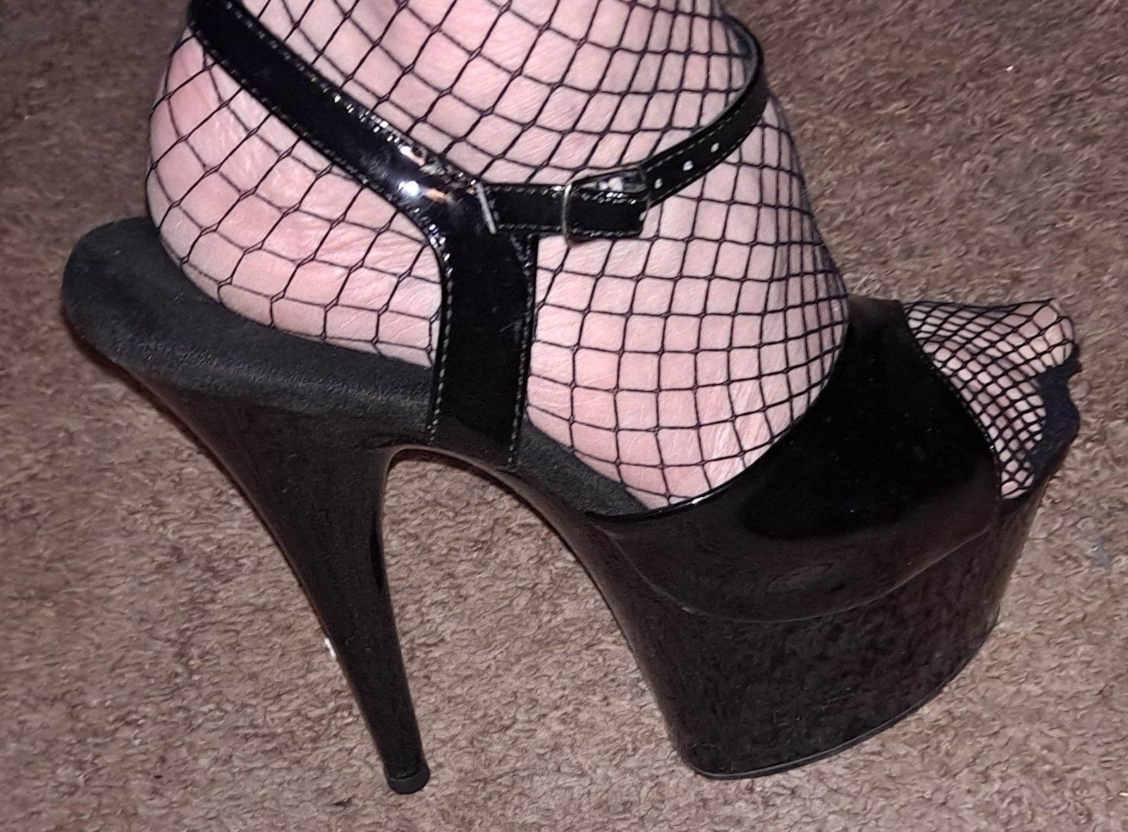 Pleaser Adore 709 Black Patent Size 13 Stripper Heels