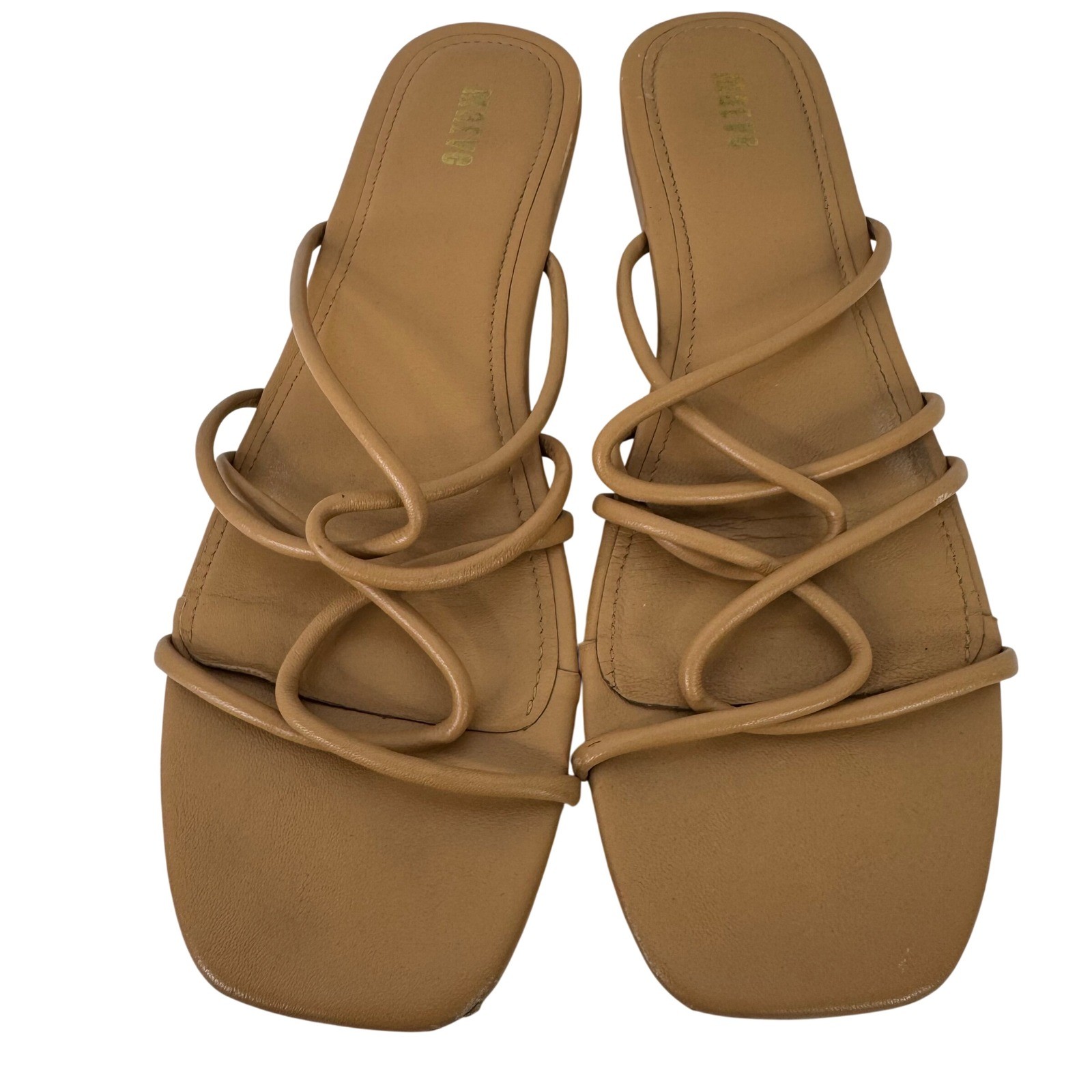 Maeve Strappy Flat Sandals Women 9M Tan