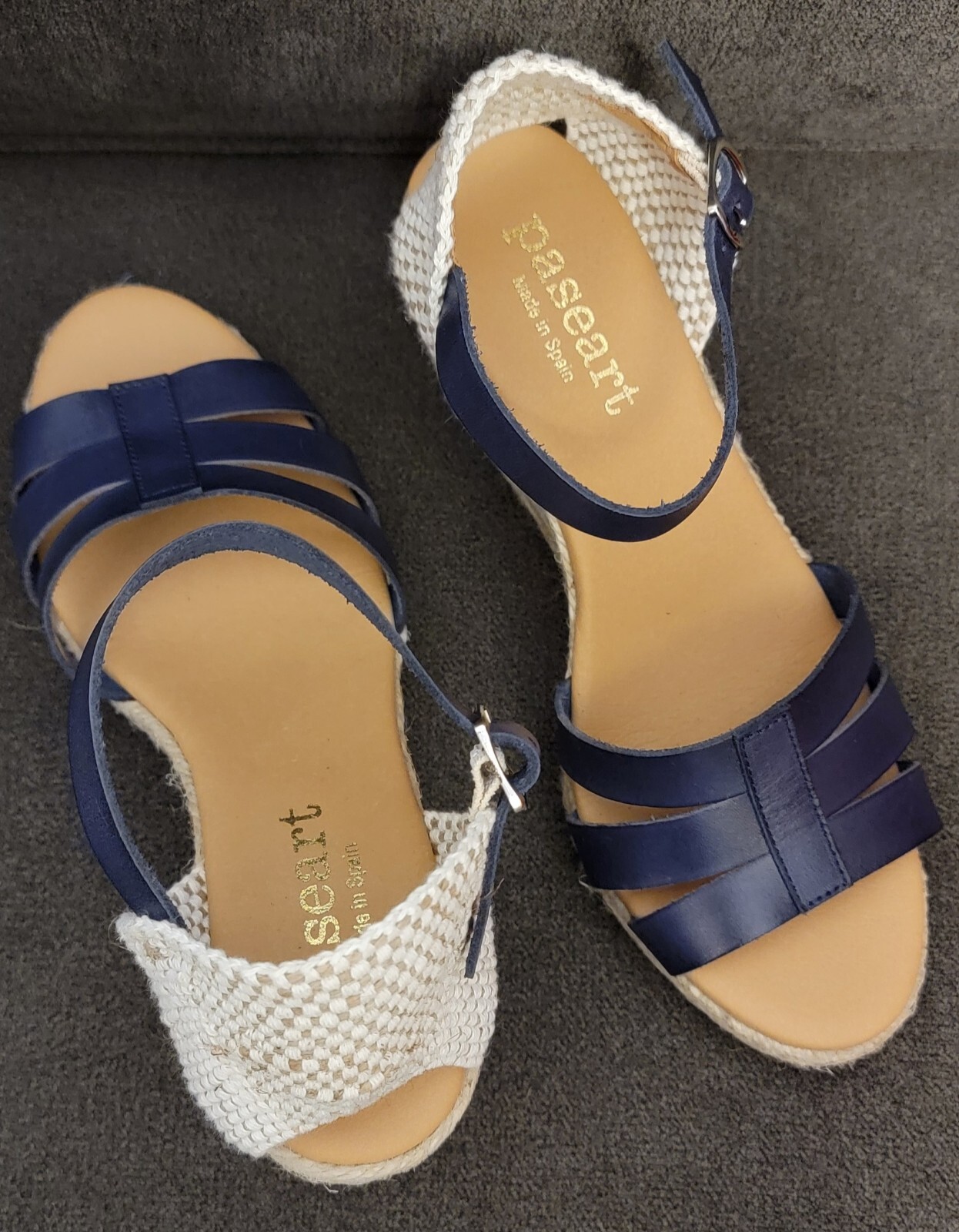 Made In Spain Paseart Espadrille Sandals Womens 38 – 7.5 Wedge Platform Summer