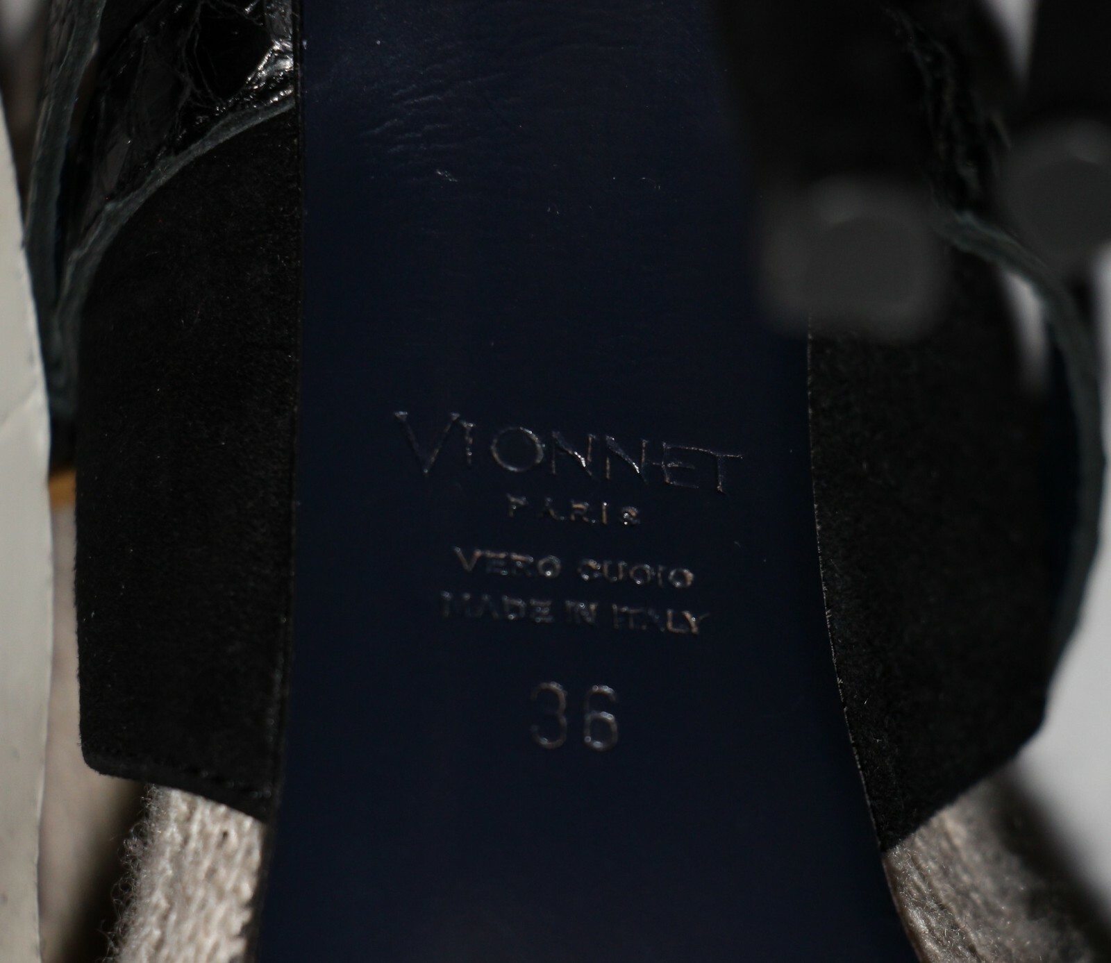 Vionnet Knitted Stocking Pumps / Sock Bootie Black Beige sz US 6 / IT 36 $1100