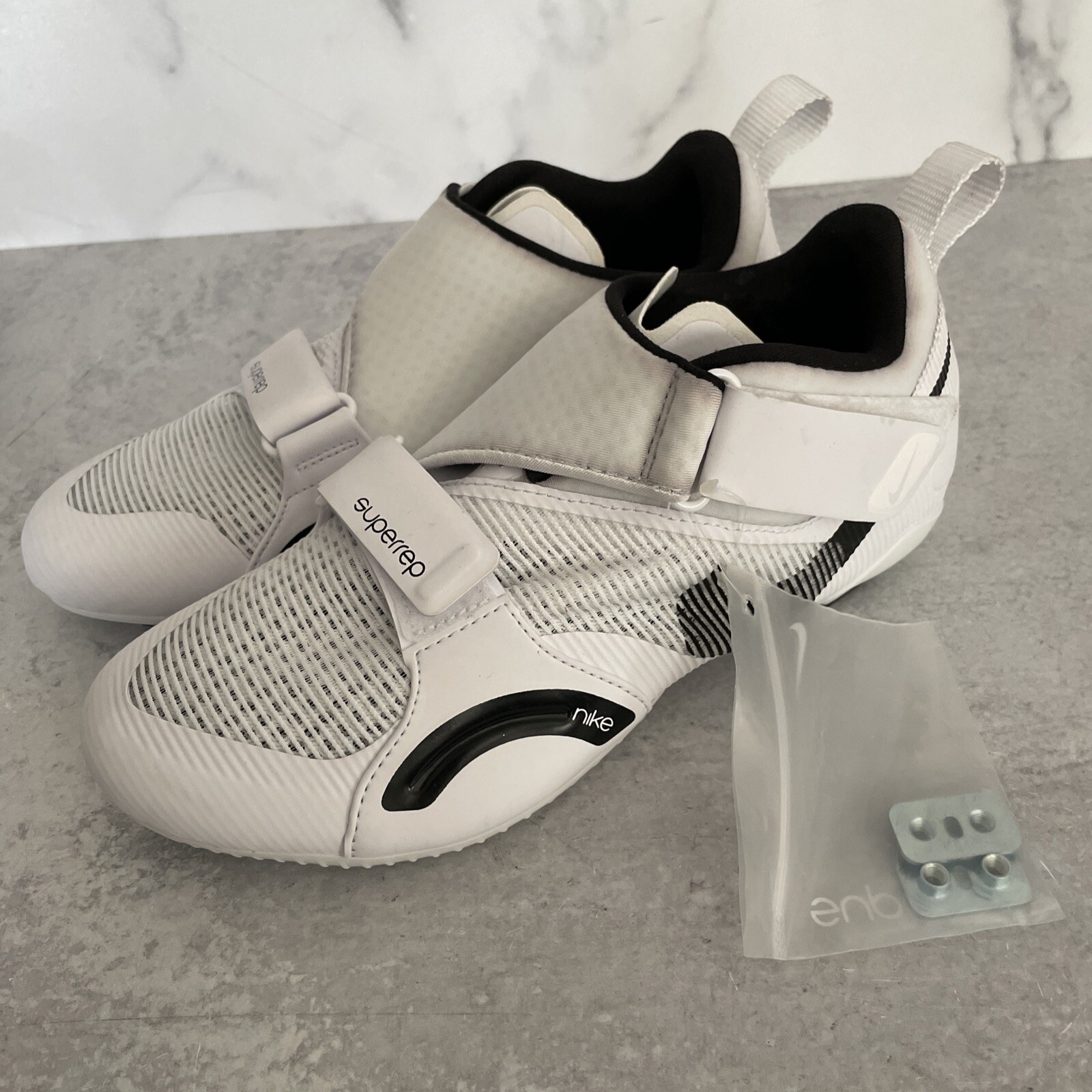 Nike SuperRep Indoor Cycling Shoes CJ0775 100 Women Size 7.5 White MSRP $120