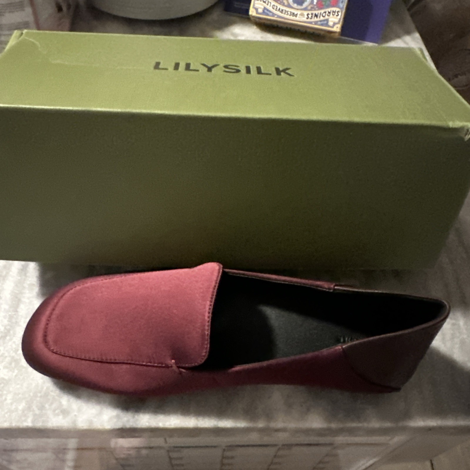 Lilysilk- Serena Silk Leather Loafers Size 36 Brand new With box