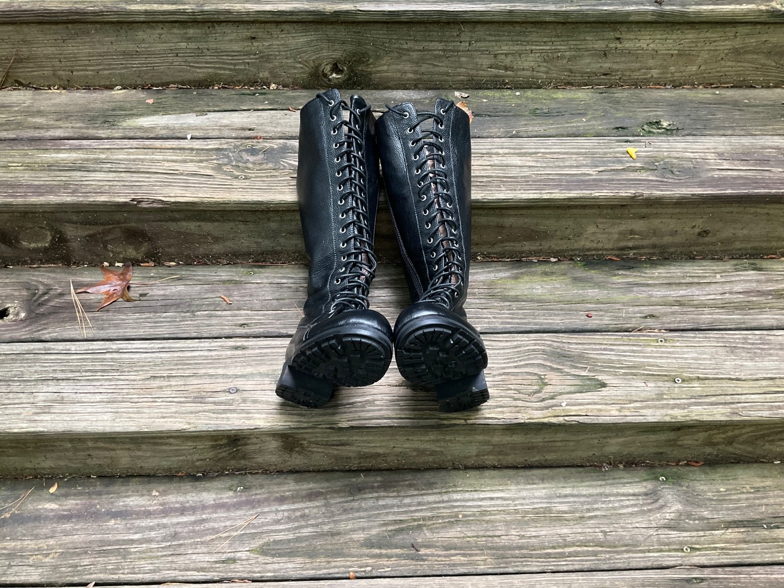 Miz Mooz Zip-up black knee high Leather Boots Women’s Sz 7.5