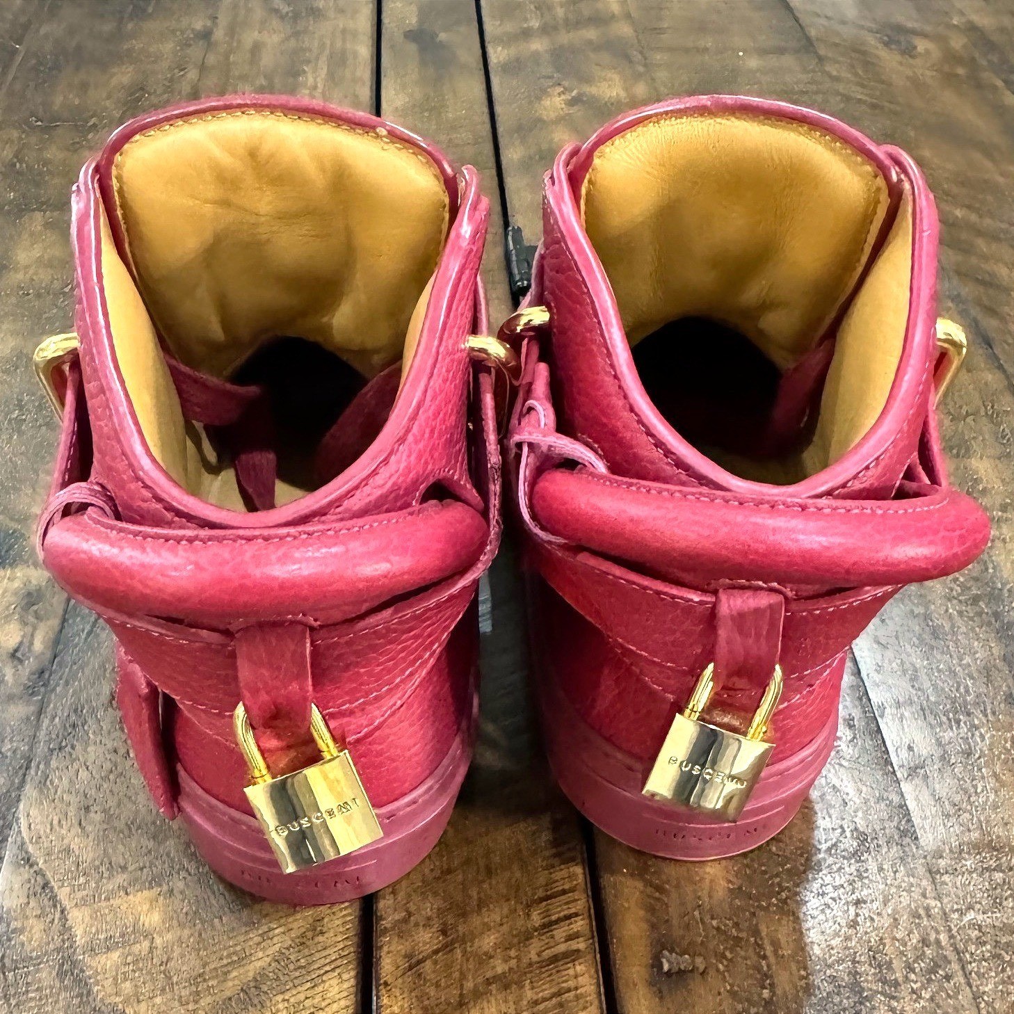 Buscemi 100MM High Top Luxury Leather Sneakers Women’s EU 36/US 5.5 w/Gold Key I