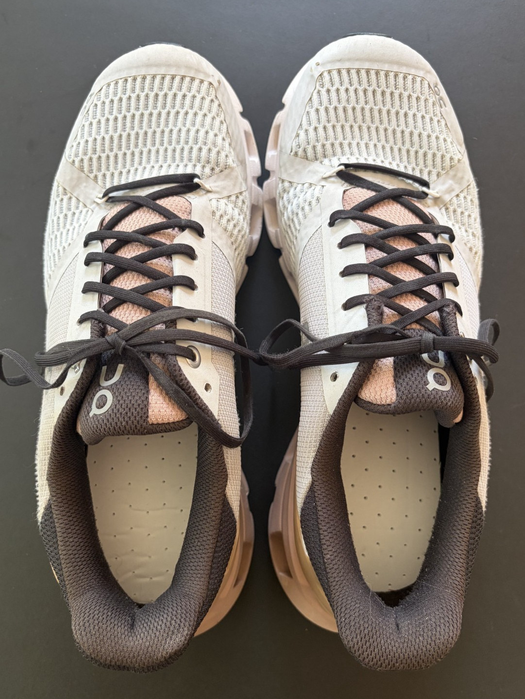 On Cloud Cloudflyer W’s 9.5 Running Shoes In Glacier Rosebrown Colorway