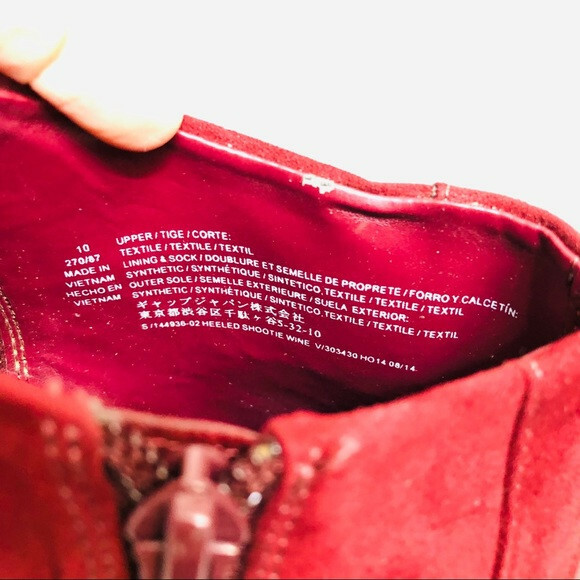 OLD NAVY Chelsea Boots Size 10 Shoes Dark Burgundy Color As Last Picture