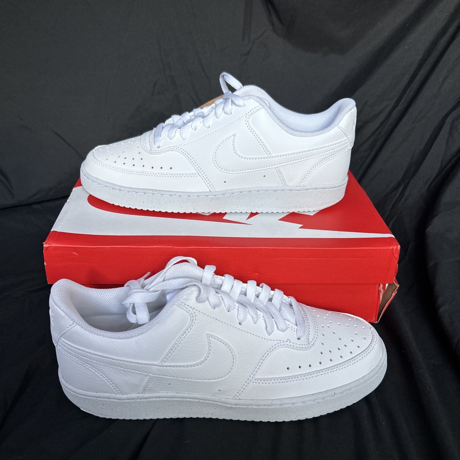Nike Court Vision Next Nature Low Triple White Women’s Leather DH3158-100