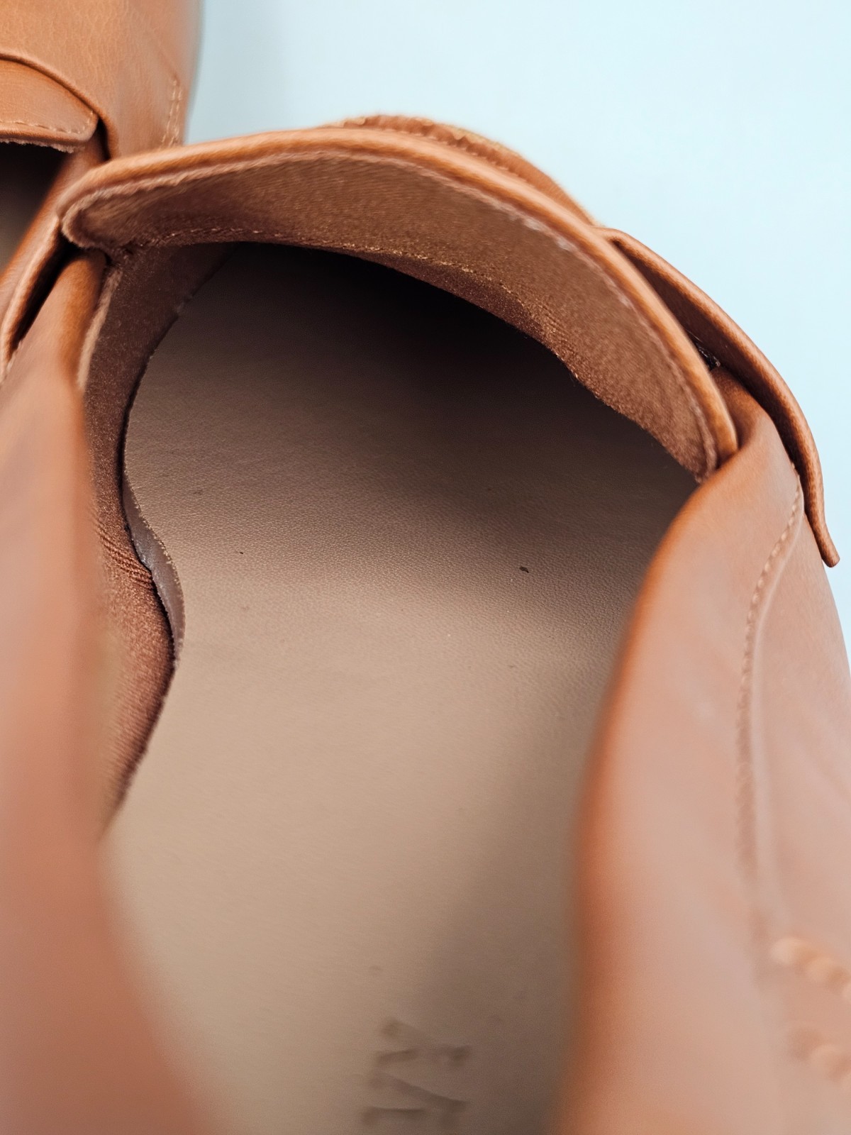 Old Navy Modern Loafer Women’s Size 9 Cognac Brown Penny Loafer Flat Slip On