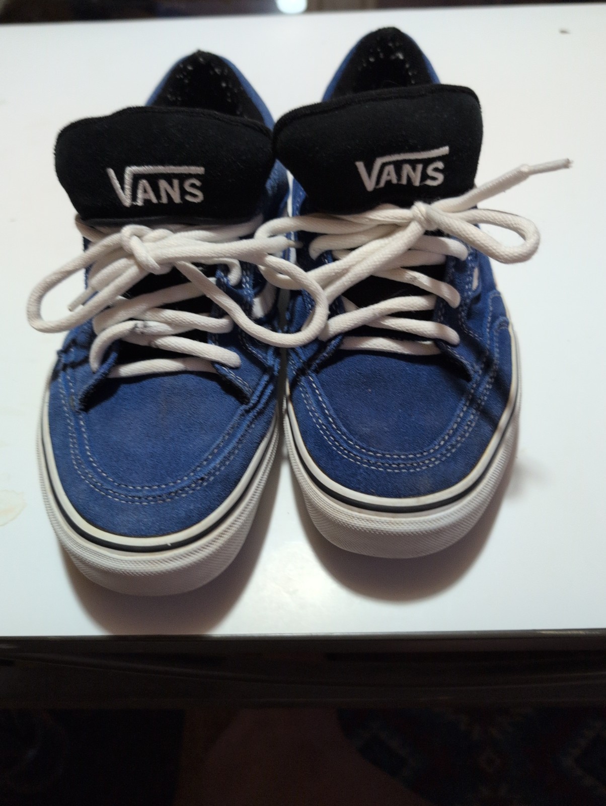 Vans Old Skool Blue And Black Holder Vulcanized Trainers Sneakers Size M 9.5