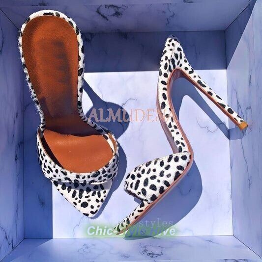 Feminine and Unique Super High Heels Summer Black Gold Red Metal Thin High Heels