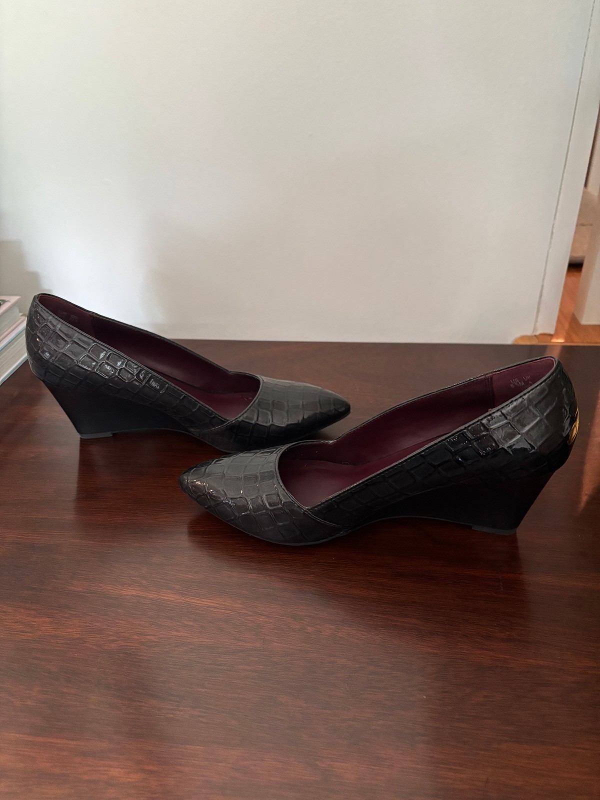 Franco Sarto Frankie Wedge Heels New Size 6.5M Black