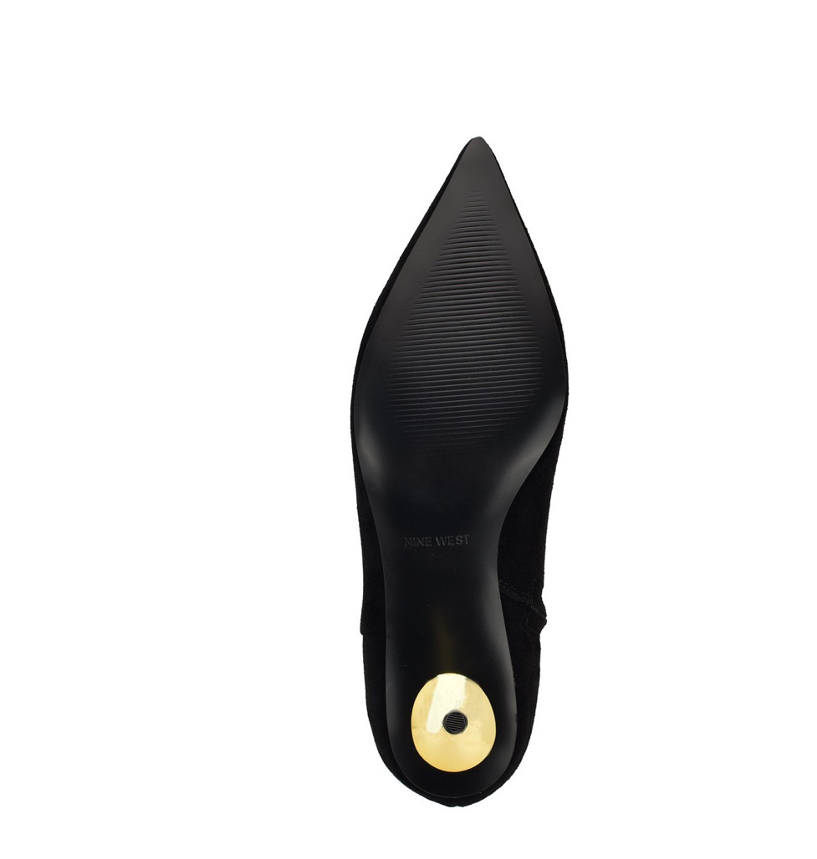 New Nine West Womens Black Hamesa Pointy Toe Kitten Heel Bootie Sz 7M