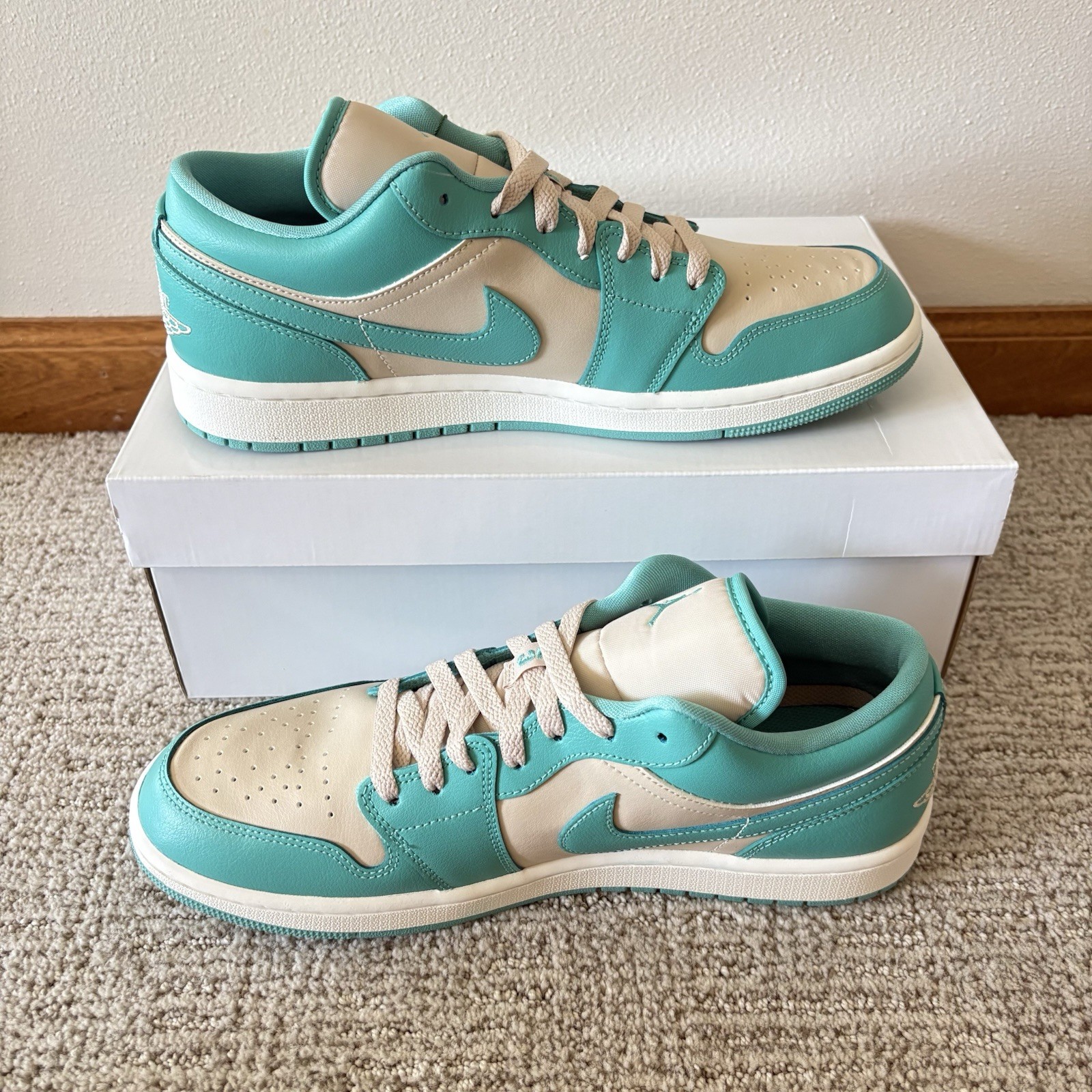 Nike Air Jordan 1 Low Tropical Teal Woman’s Size 12 DC0774-131 Brand New✅