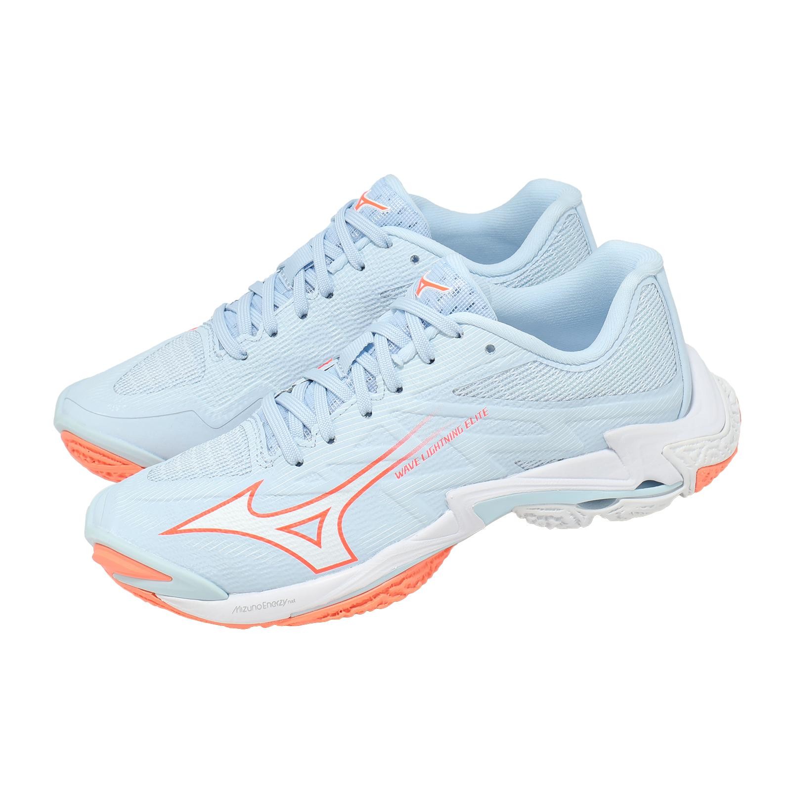 Mizuno Wave Lightning Pro Blue Orange Women Volleyball Sports Shoes V1GC2660-84
