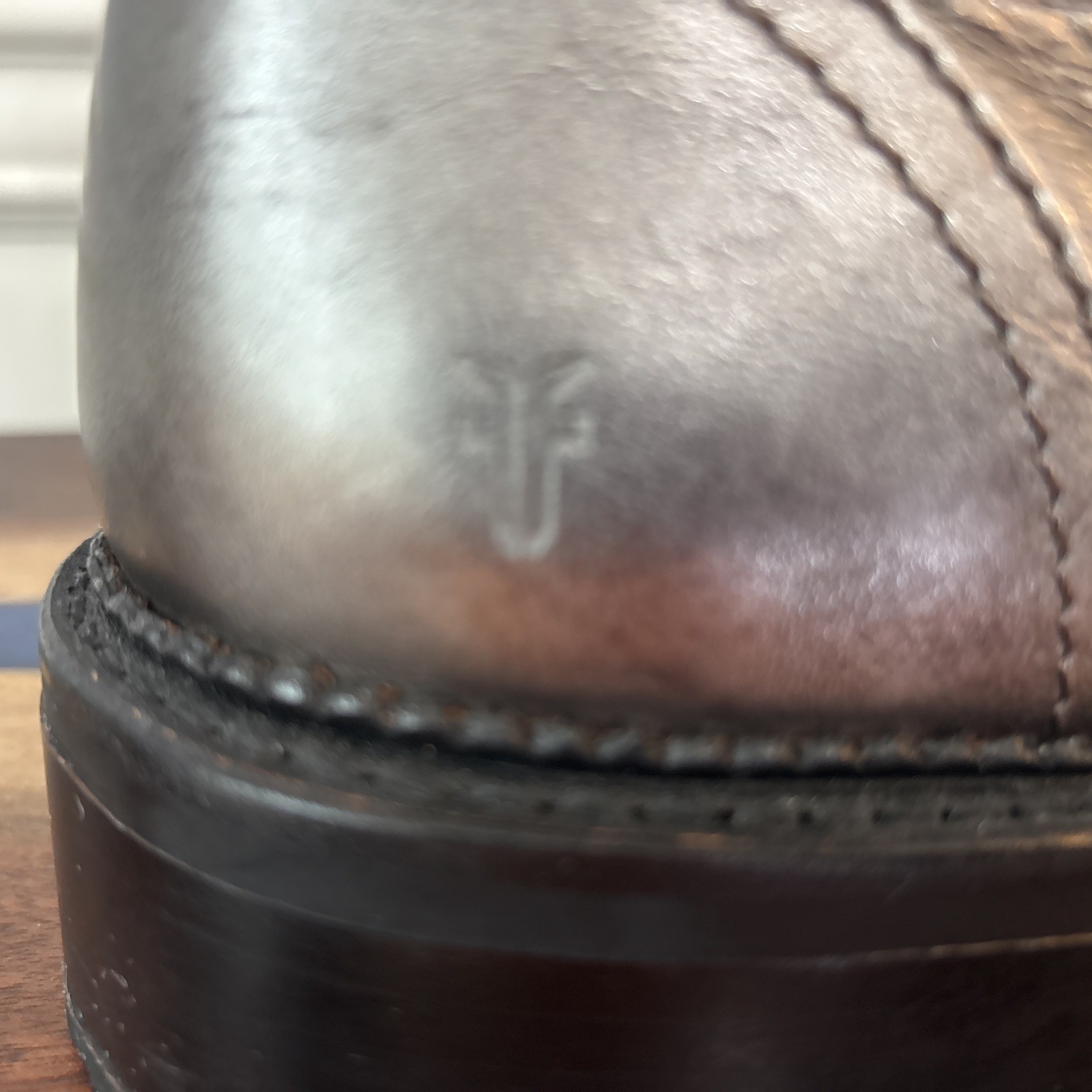 FRYE Size 10 B Samantha, Hiker Boots, Leather Silver Lace Boots 3472235