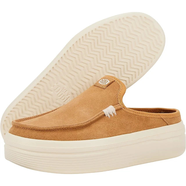 HEY DUDE Women’s Wendy Austin Lift Classic Clogs Light Beige All SIze, New