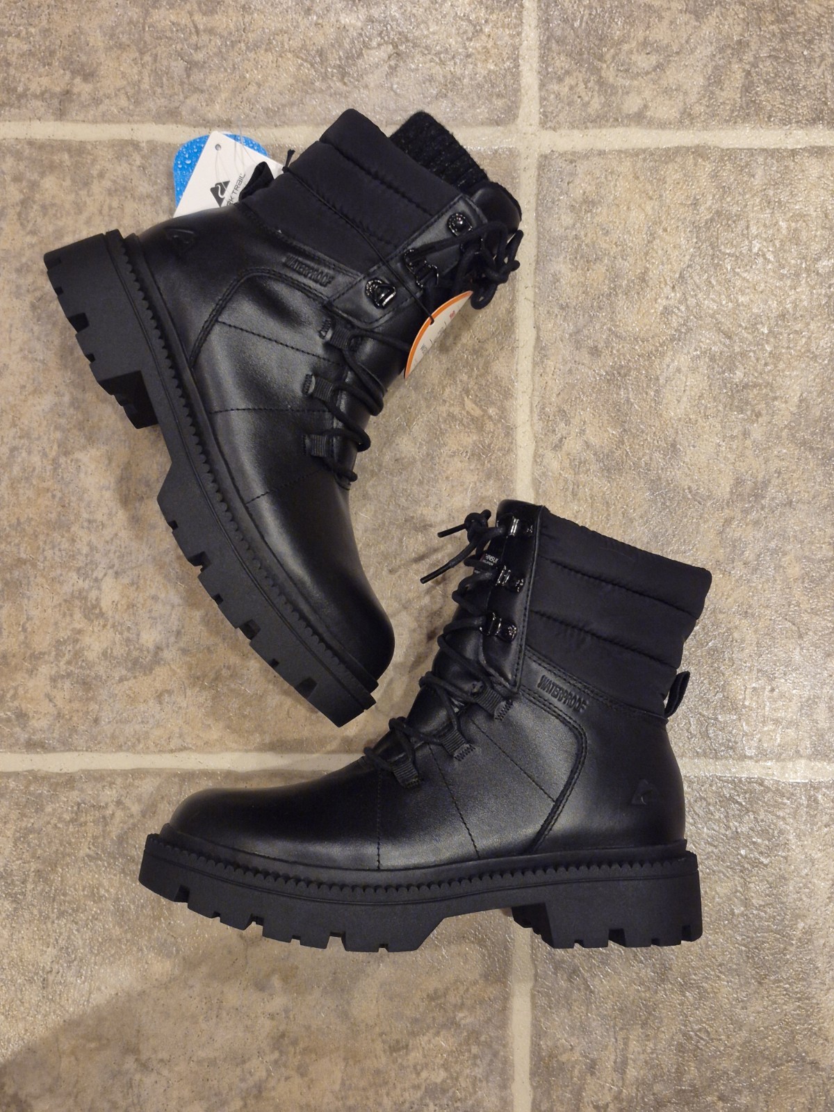 Ozark Trail Women’s Lace Up Black Winter Combat Boots -20F Temp Rated NWT Size 7
