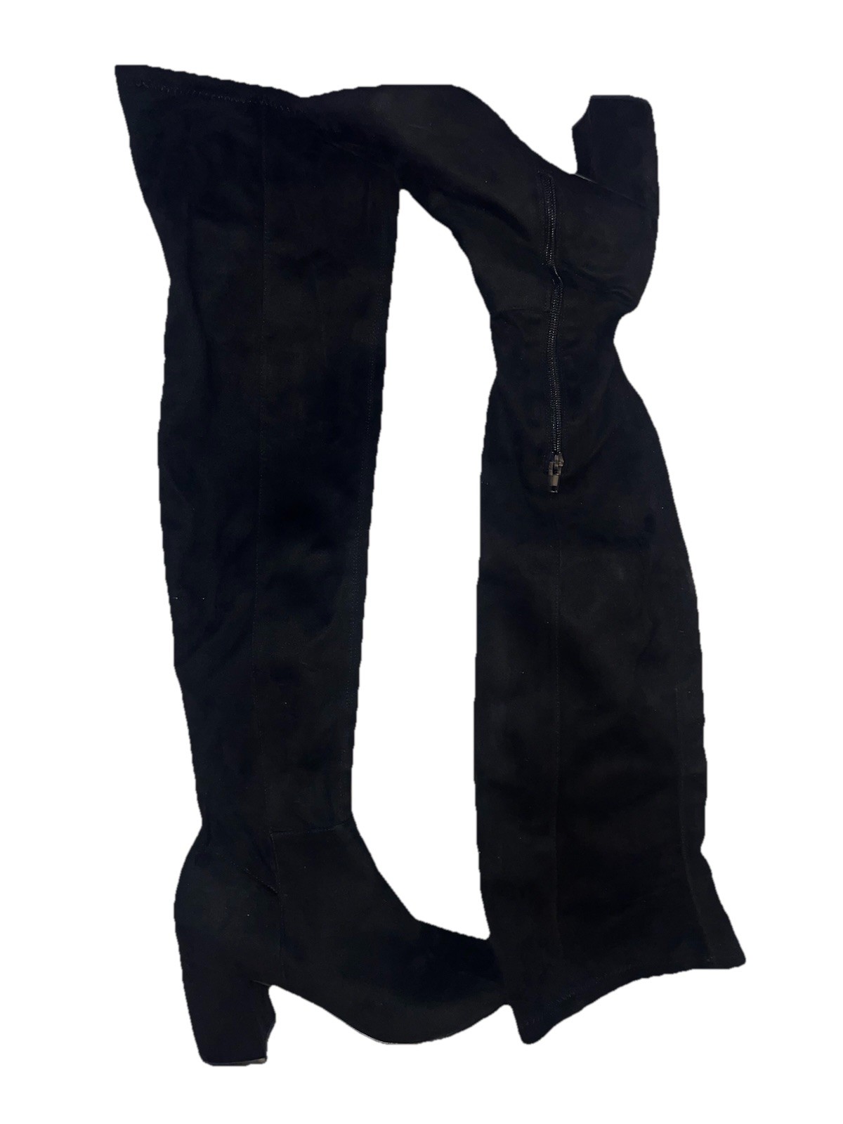 Steve Madden Size 9M Over The Knee Boots Partial Zip Suede Textile #H1