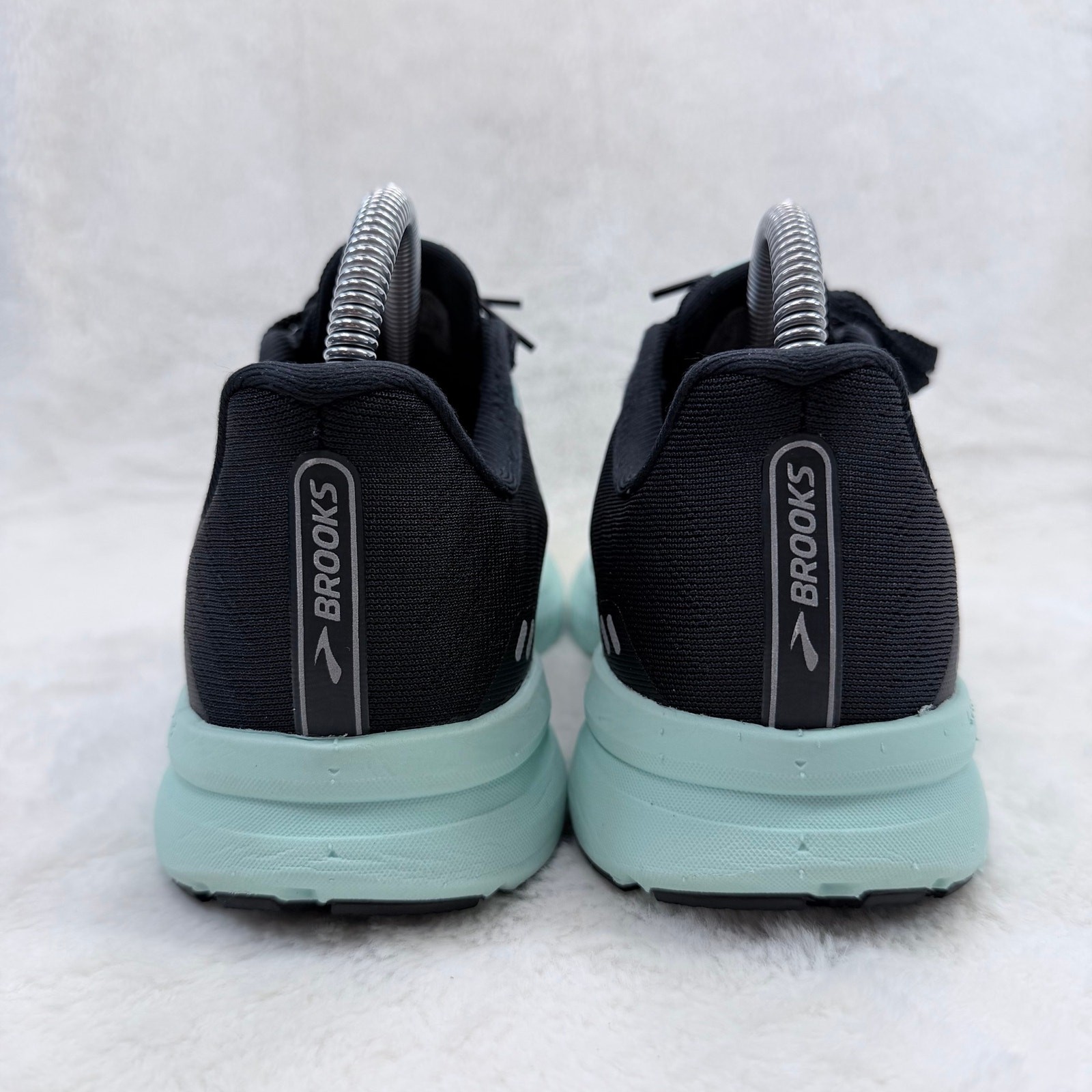 Brooks Launch 8 Womens Running Shoes Black Mint Size 8 Athletic Sneakers Shoe