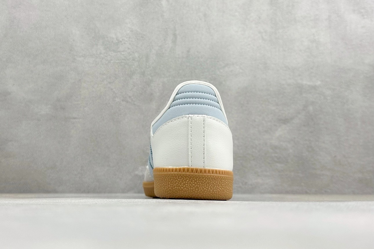 adidas Originals Samba Jane W White Halo Blue Gum Women Casual Shoes JR7339 NEW