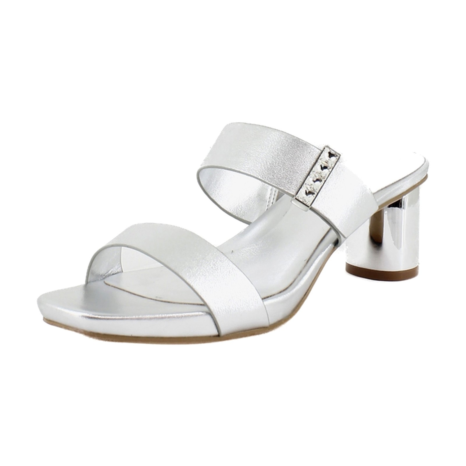 Naturalizer Ida2 Womens Heels Silver Faux Leather