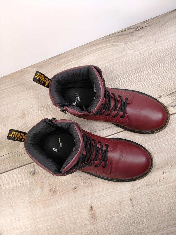 women dr martens boots burgundy 38