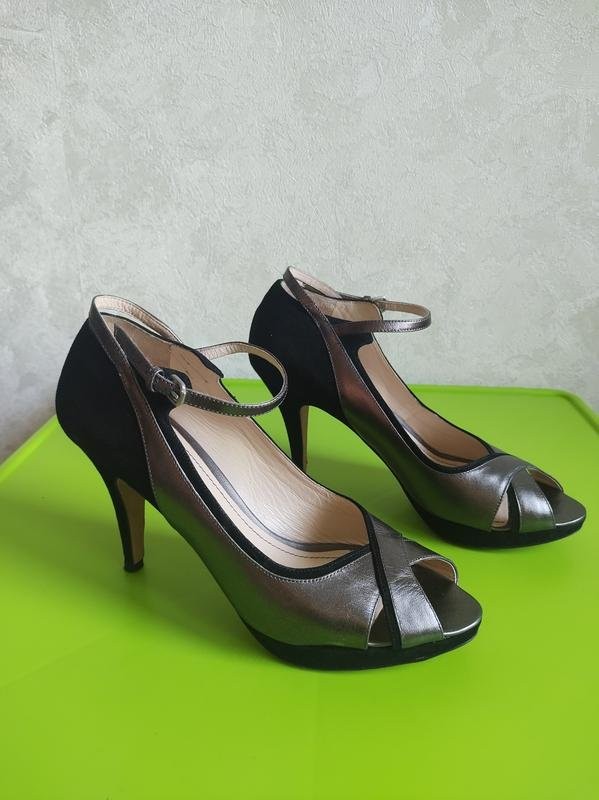 Women navy boot heels black suede 39 #B8K6
